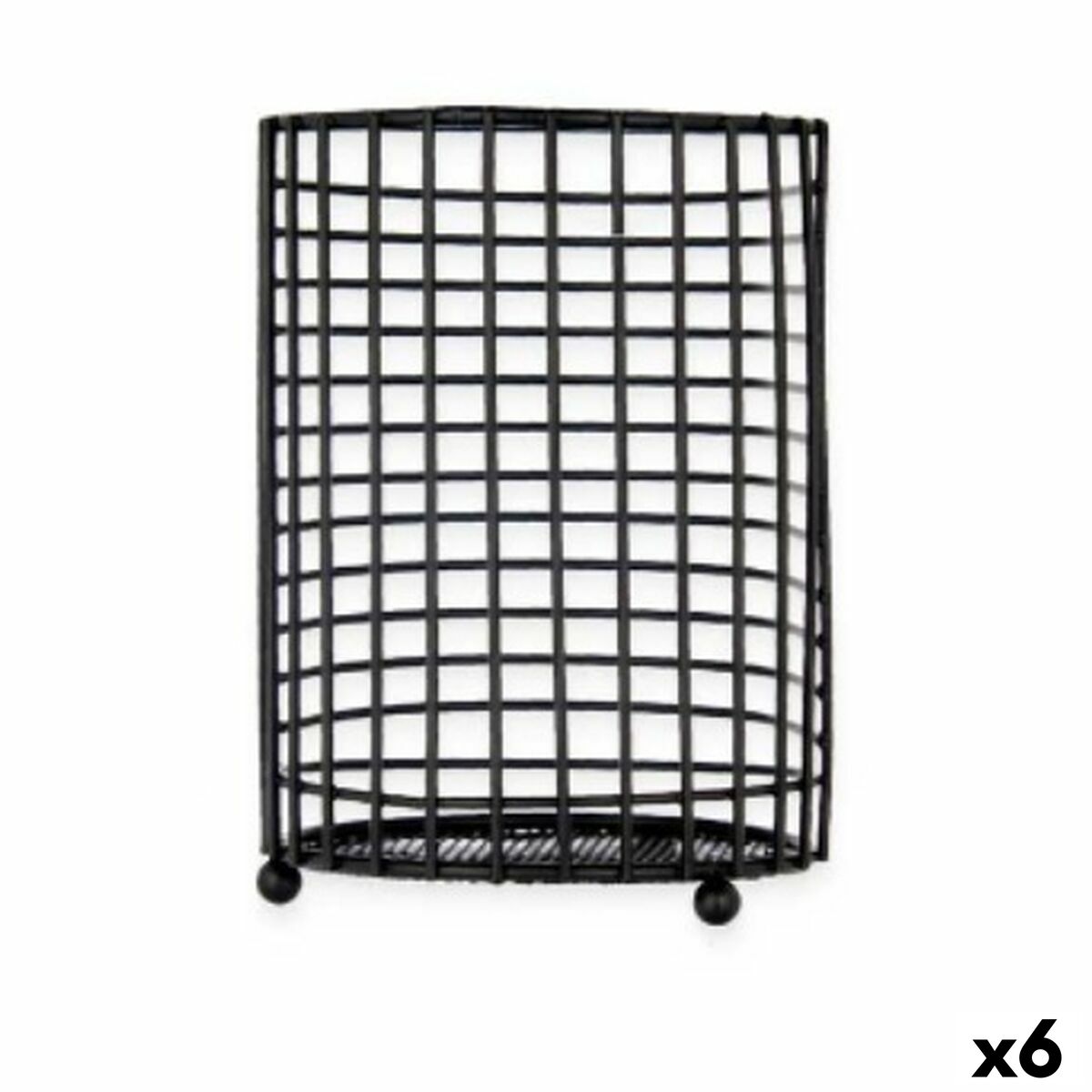 Bote para Utensilios de Cocina Kinvara Metal 11,3 x 16 x 11,3 cm (6 Unidades)