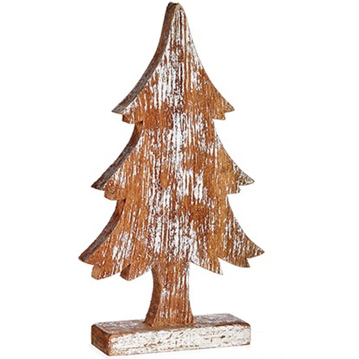 Figura Decorativa Krist+ Plateado Plata Árbol de Navidad 5 x 39 x 21 cm (6 Unidades)