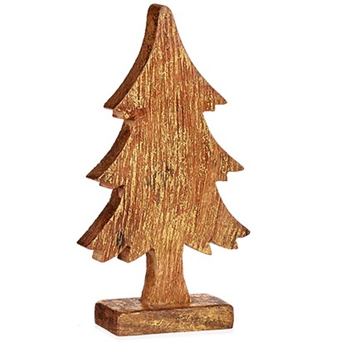 Figura Decorativa Krist+ Dorado Árbol de Navidad 5 x 31 x 15,5 cm (6 Unidades)