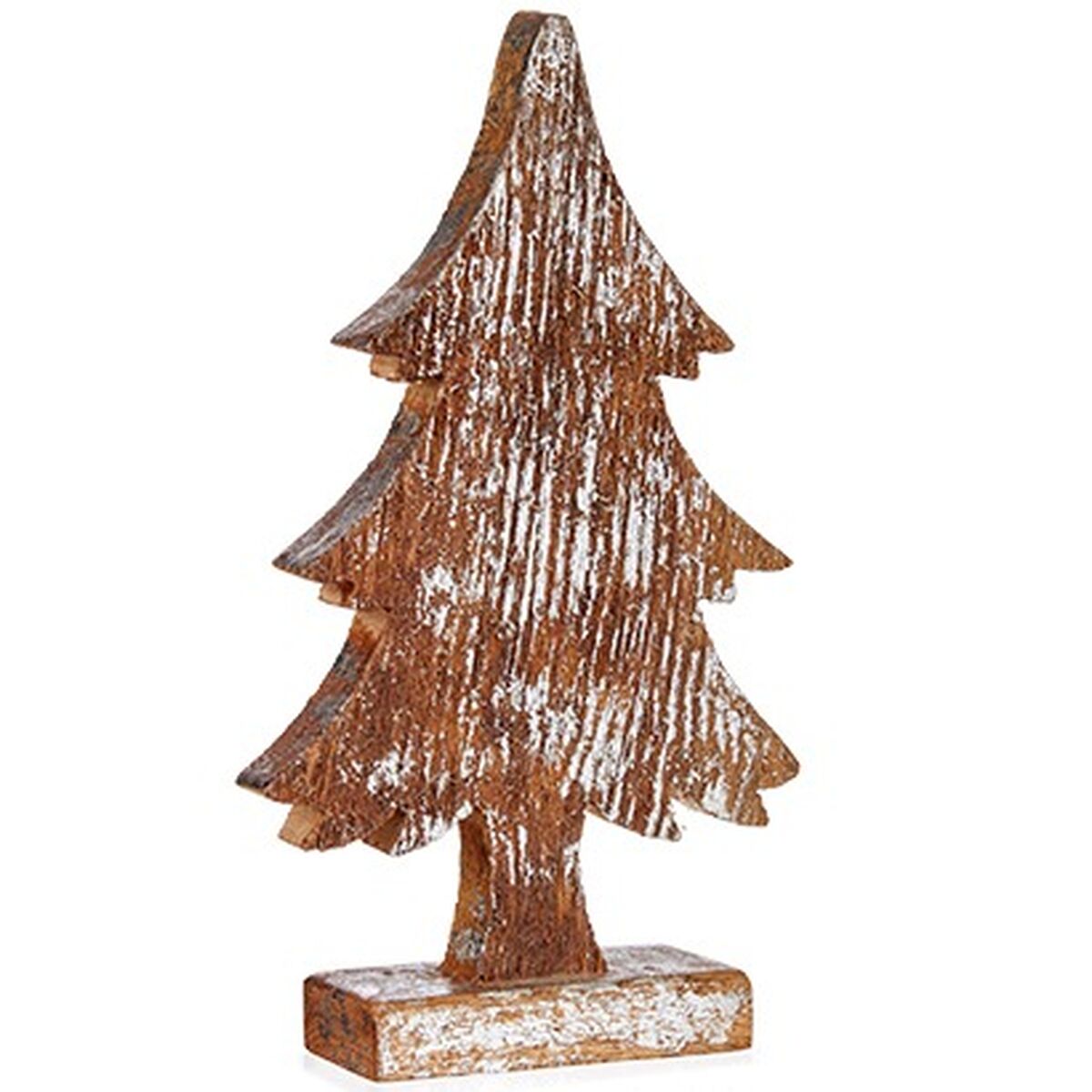 Figura Decorativa Krist+ Plateado Plata Árbol de Navidad 5 x 31 x 15 cm (6 Unidades)
