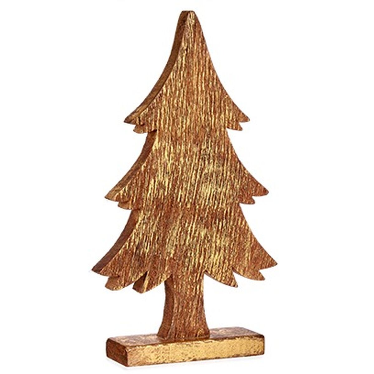 Figura Decorativa Krist+ Dorado Árbol de Navidad 5 x 39 x 22 cm (6 Unidades)