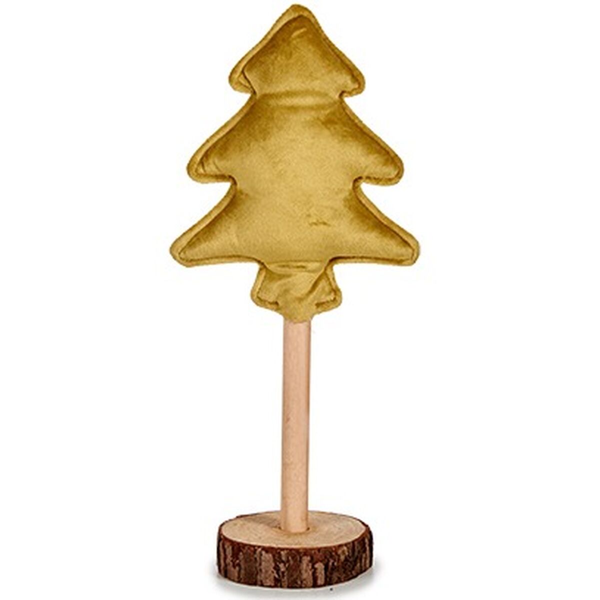 Árbol de Navidad Krist+ Dorado Poliéster Madera 9,5 x 32 x 13 cm (12 Unidades)