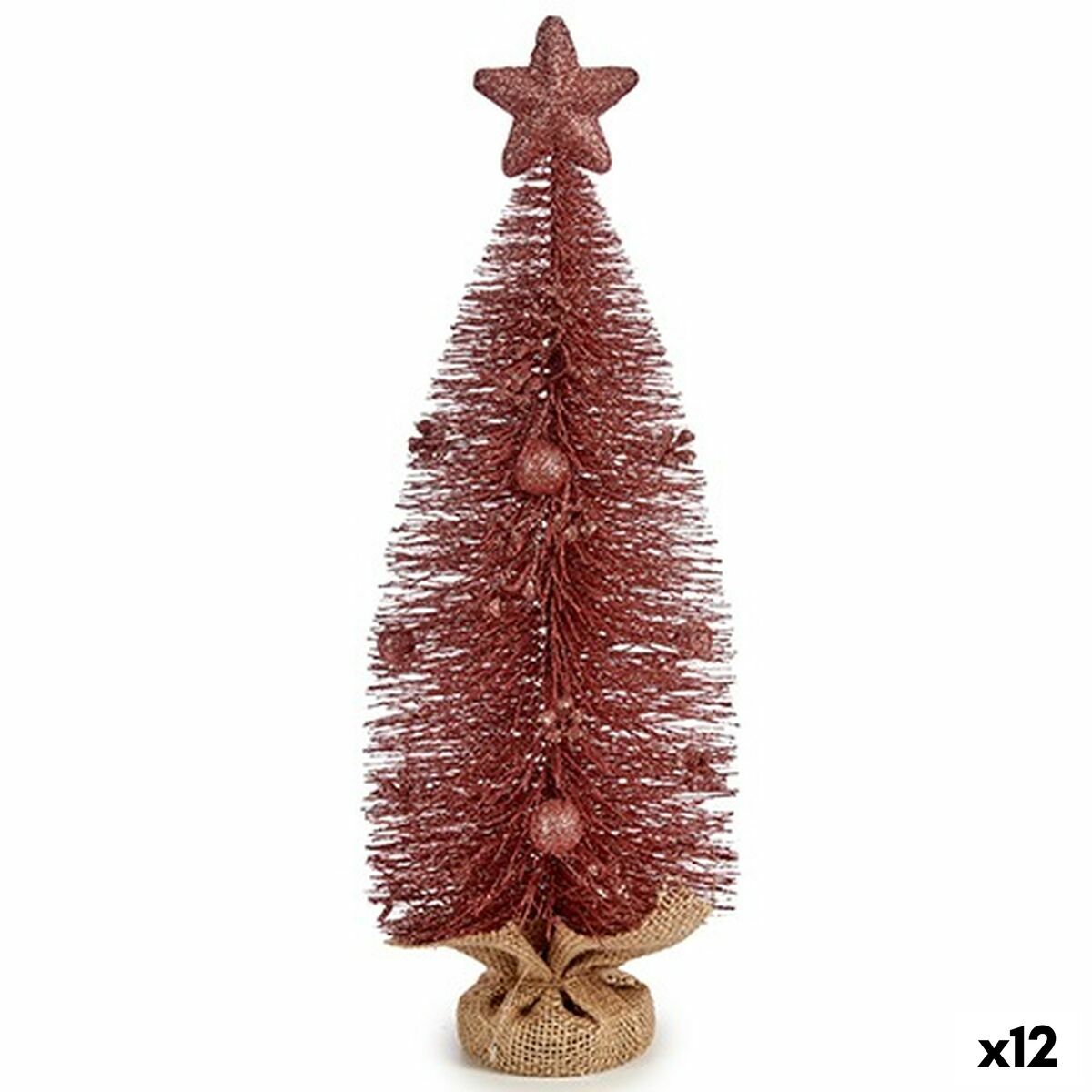 Árbol de Navidad Krist+ Rosa 13 x 41 x 13 cm (12 Unidades)