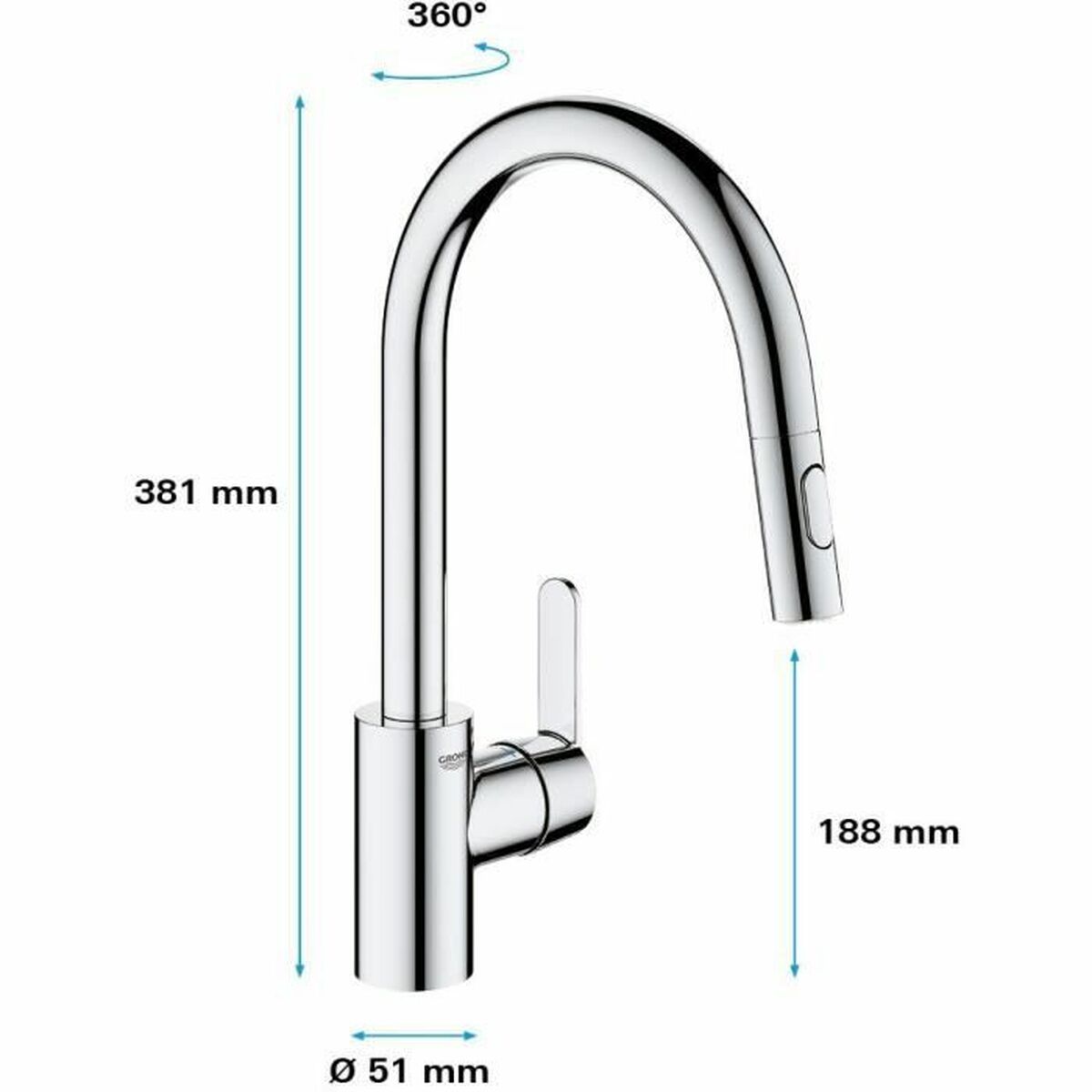 Grifo Monomando Grohe 31484001