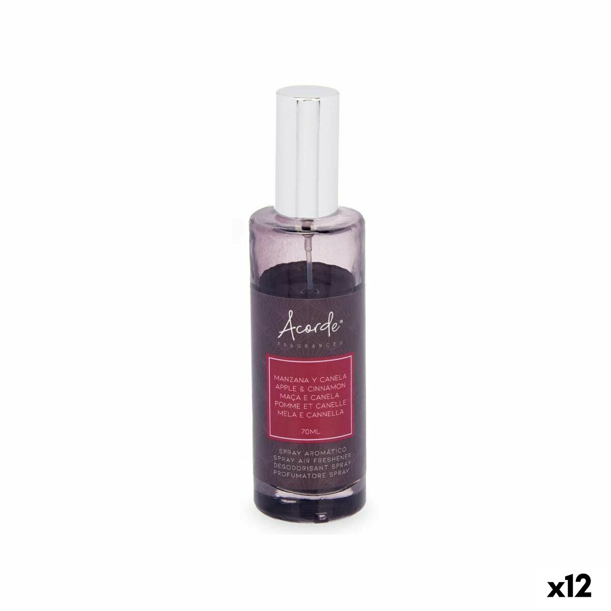 Spray Ambientador Acorde Manzana Canela 70 ml (12 Unidades)