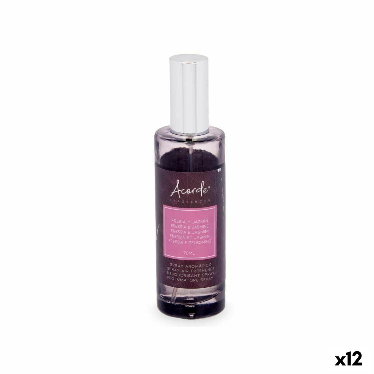 Spray Ambientador Acorde Fresa Jazmín 70 ml (12 Unidades)