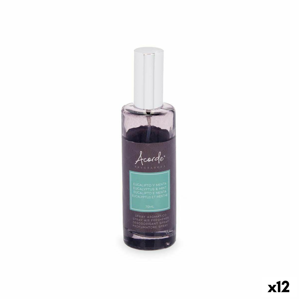 Spray Ambientador Acorde Eucalipto Menta 70 ml (12 Unidades)