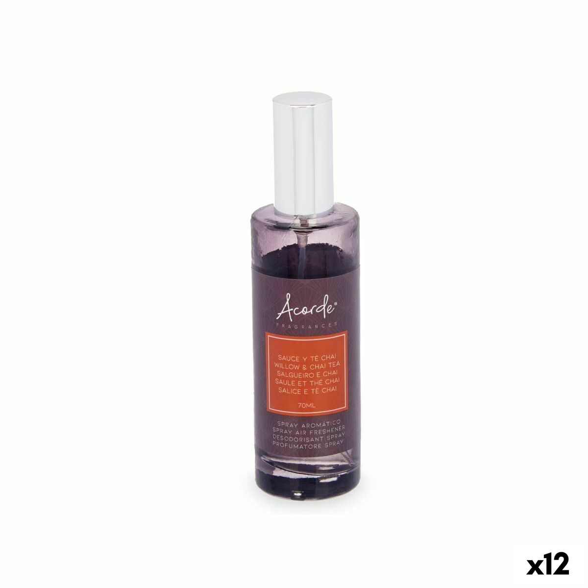 Spray Ambientador Acorde Té Chai 70 ml (12 Unidades)