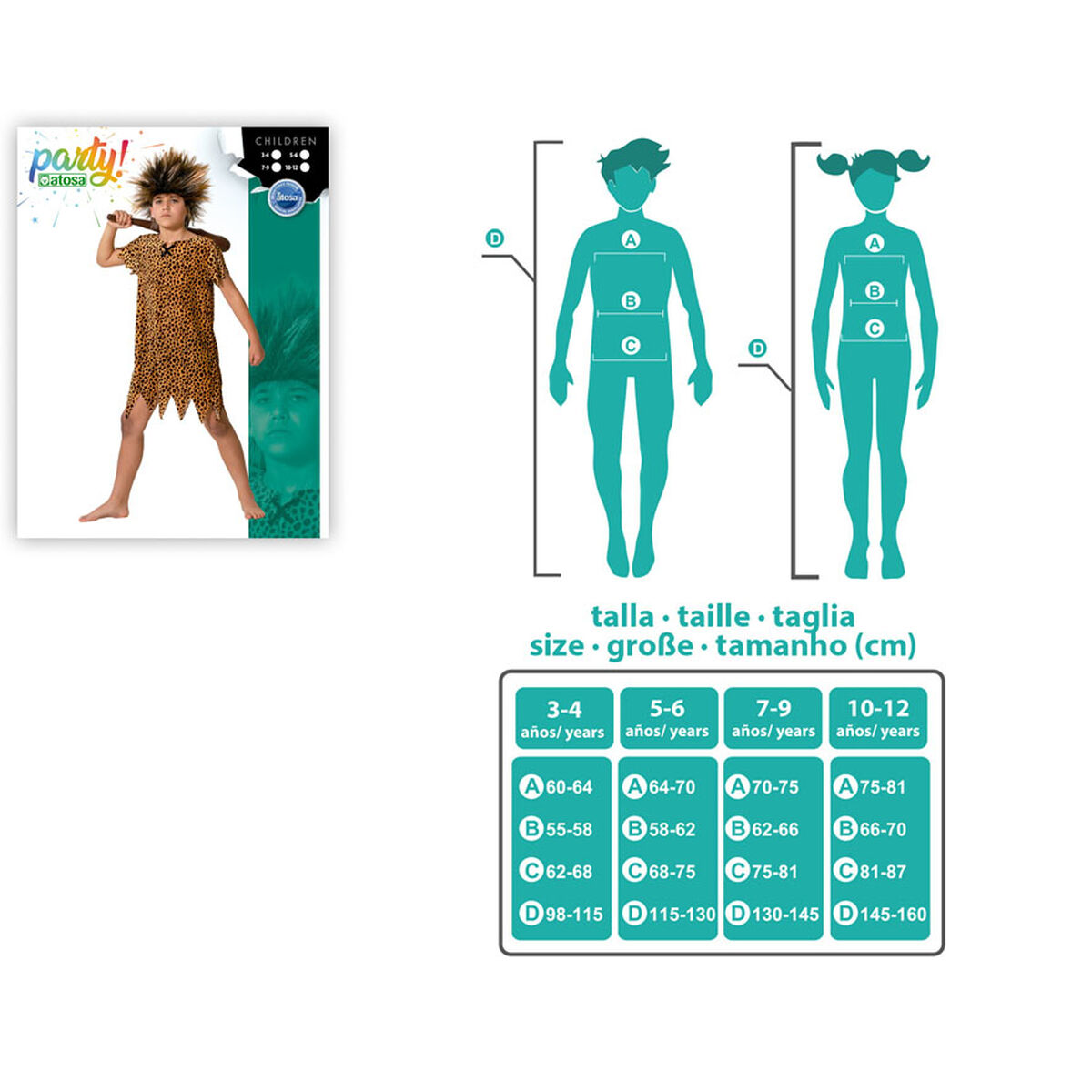 Disfraz infantil Cavernícola (1 Pieza)