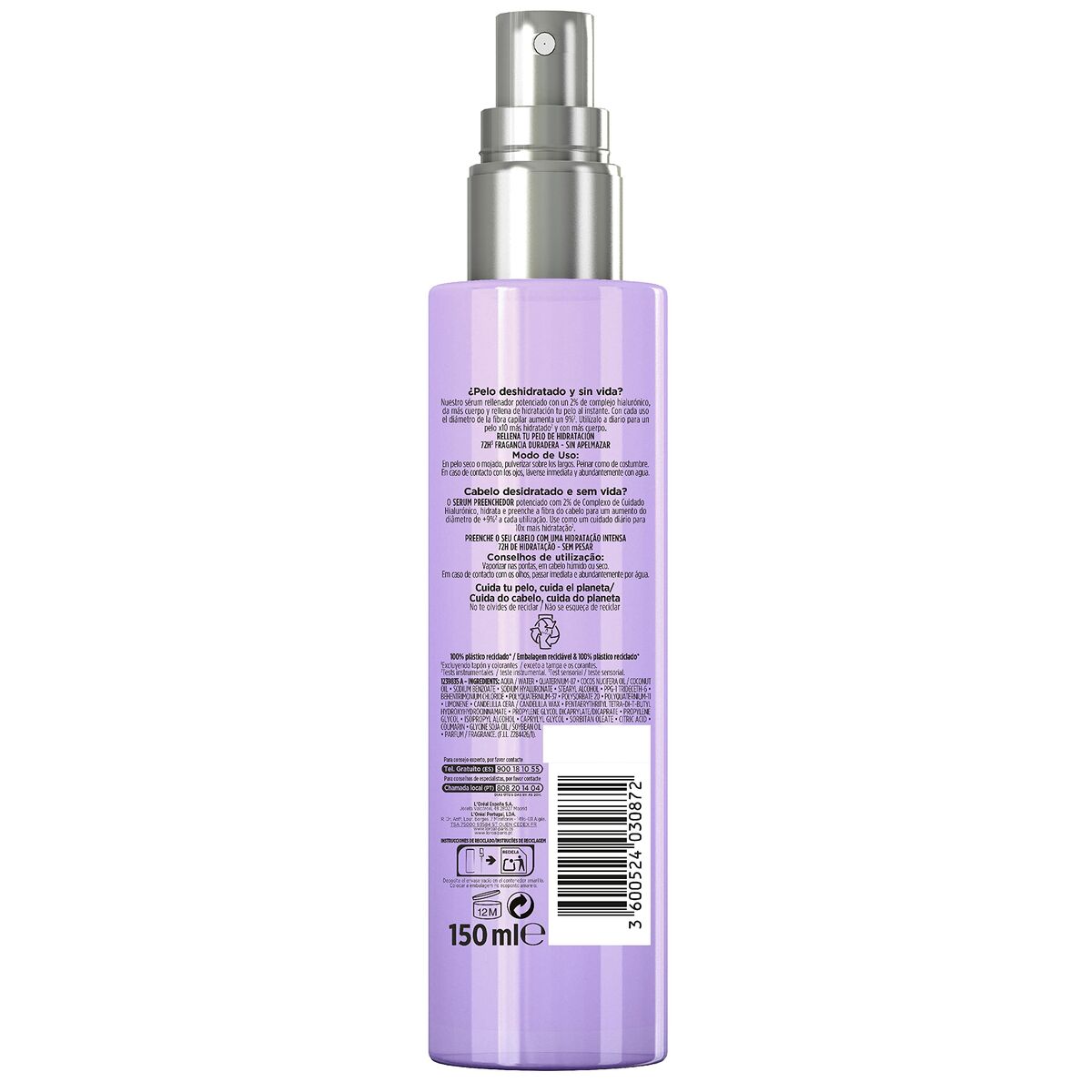 Sérum Capilar L'Oreal Make Up Elvive Hidra  150 ml
