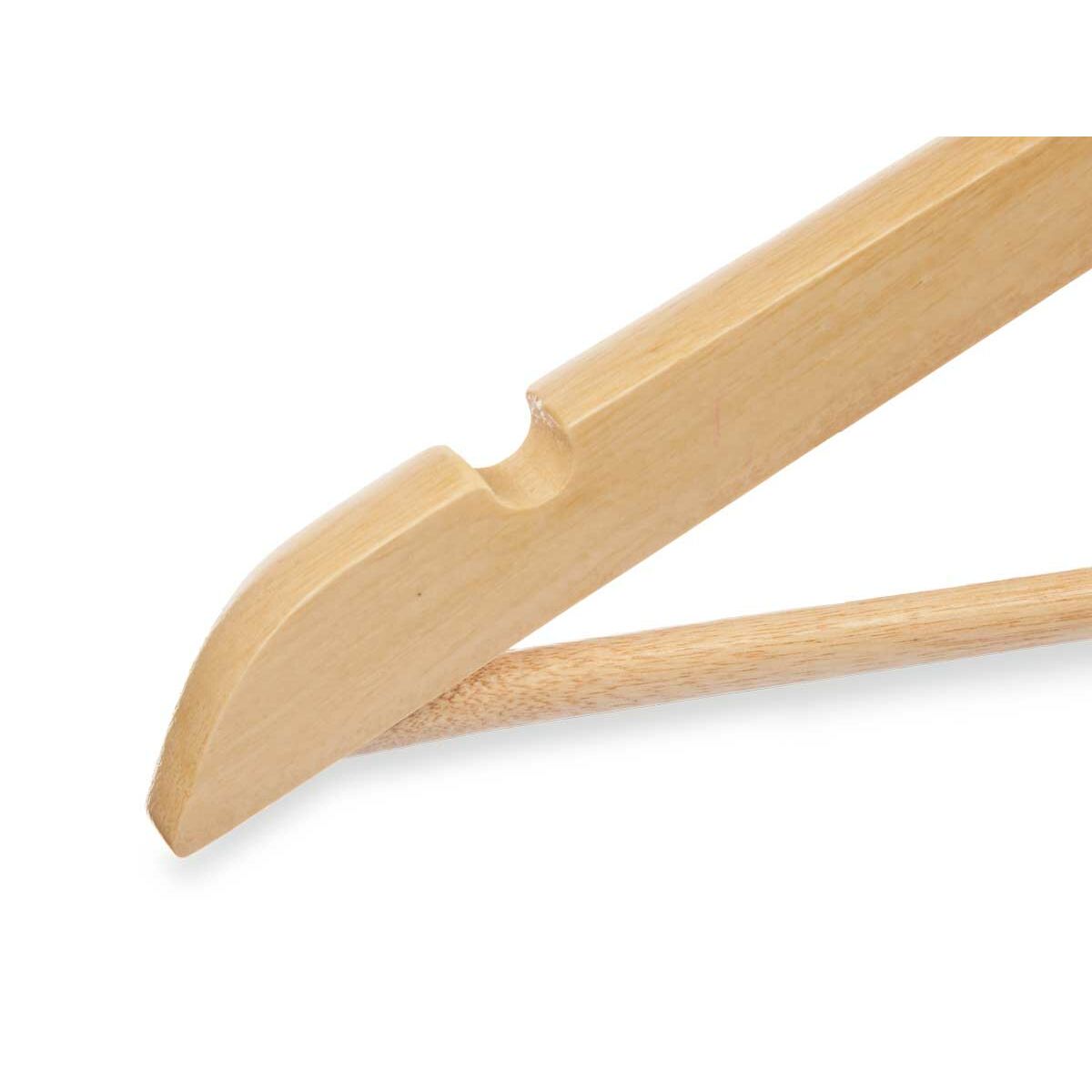 Juego de Perchas Kipit Marrón Madera Metal 44,5 x 1,2 x 23 cm 44,5 x 23 x 4 cm (24 Unidades)