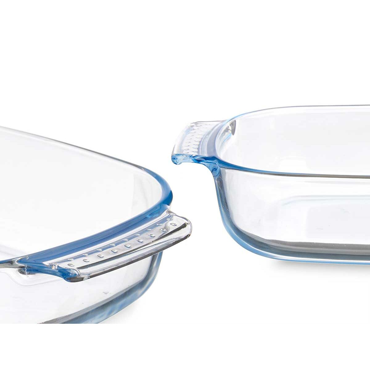 Fuente de Cocina Vivalto Transparente Vidrio de Borosilicato 2 L 2L 30,2 x 6 x 19,6 cm 34,5 x 6,4 x 22,5 cm Con asas (12 Unidade