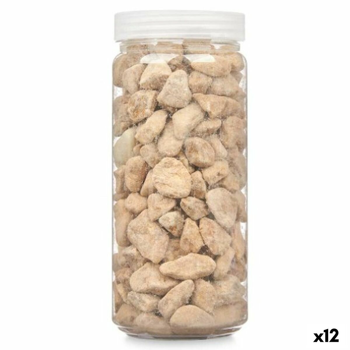 Piedras Decorativas Gift Decor Blanco 10 - 20 mm 700 g 6,2 x 15,3 x 6,2 cm 6,5 x 15,8 x 6,5 cm (12 Unidades)