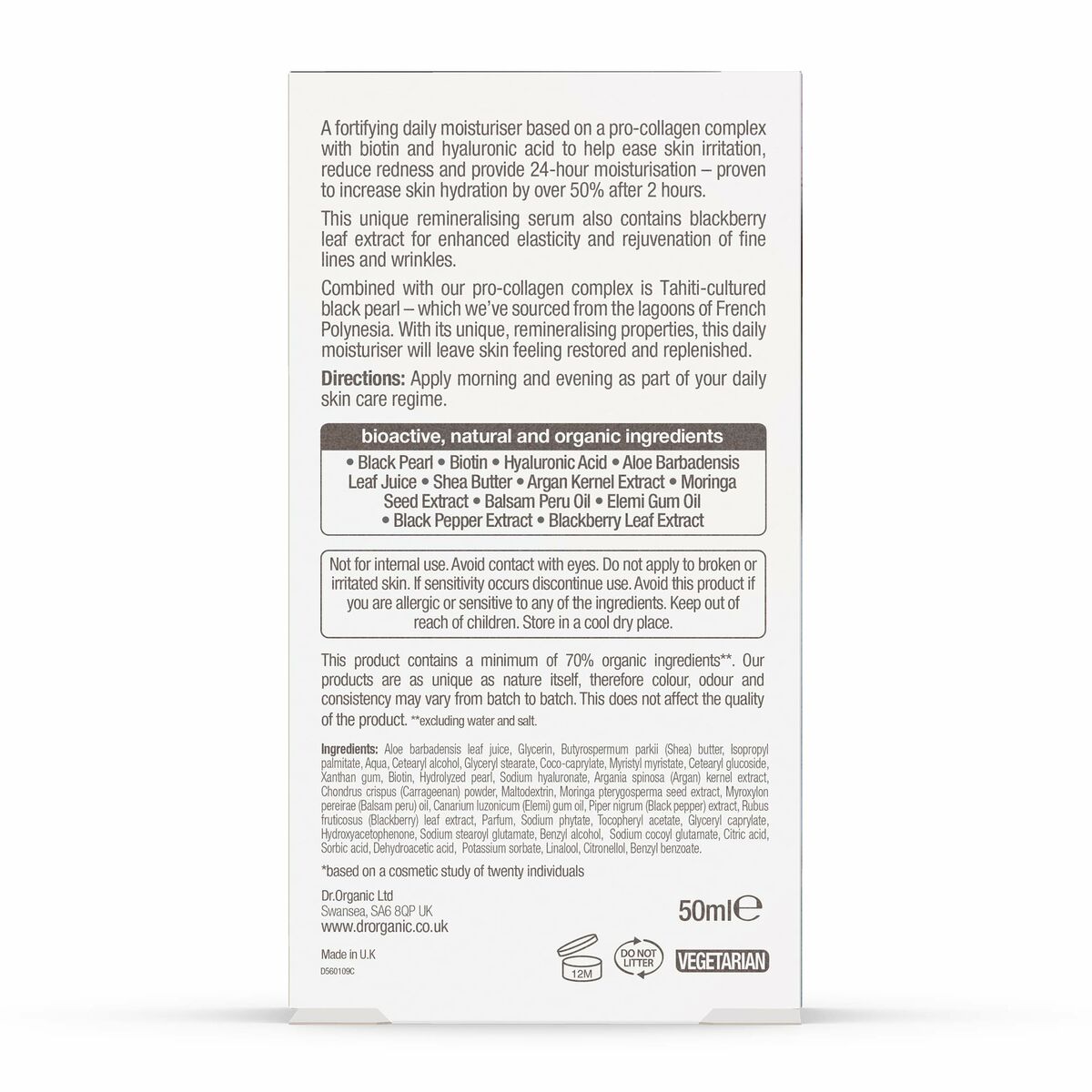 Crema Facial Dr.Organic Pro Antiedad 50 ml