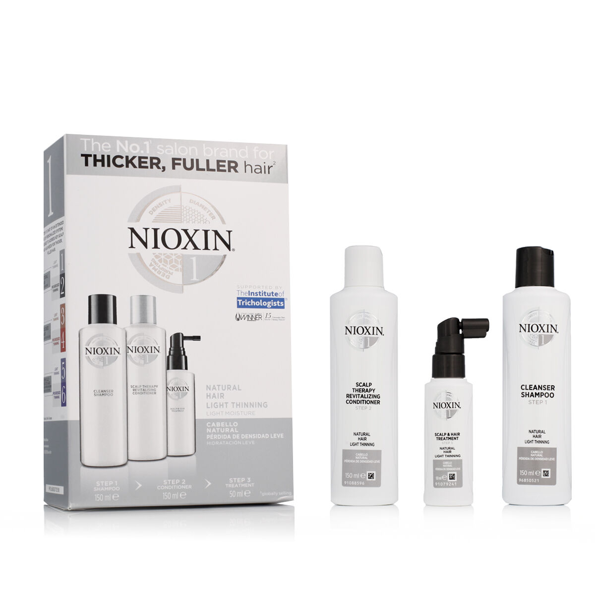Set de Peluquería Nioxin System 1 3 Piezas