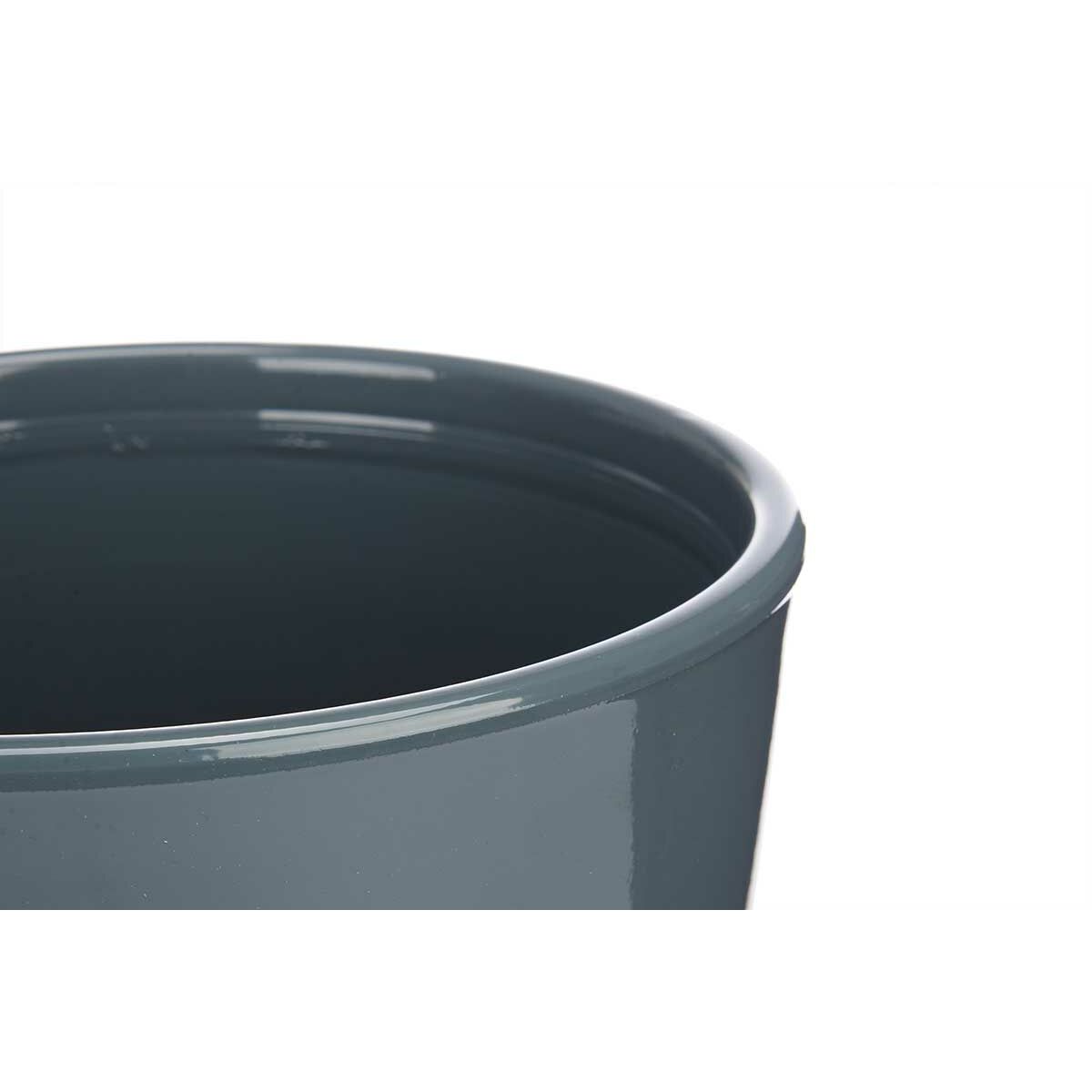 Set de Macetas Ibergarden Antracita Arcilla Ø 22 cm Ø 28 cm 28 x 27 x 28 cm 2 Piezas