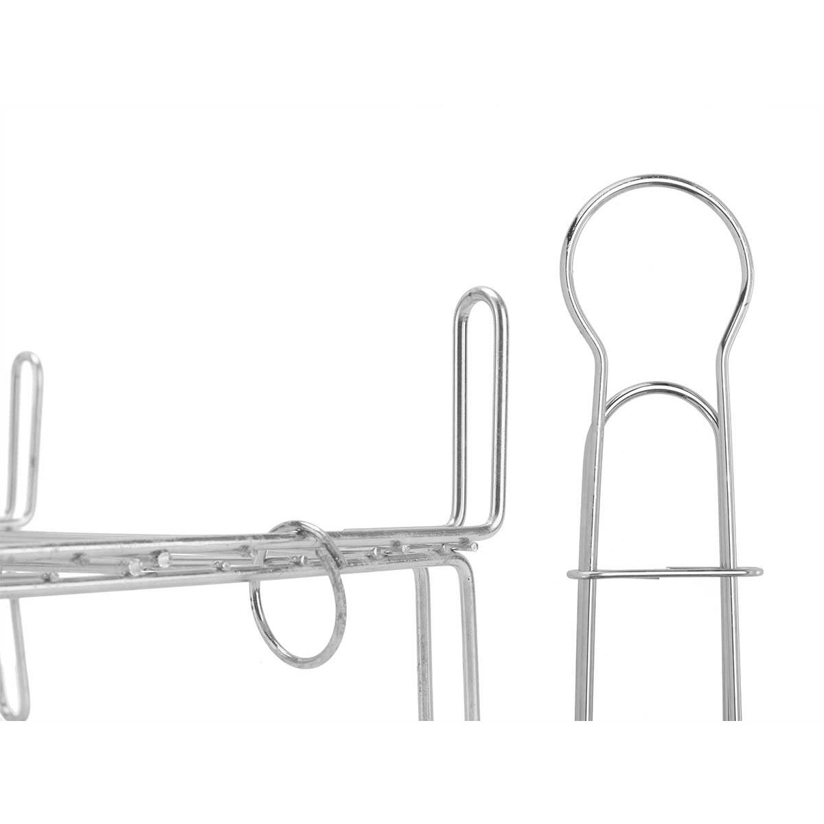 Parrilla La Dehesa Acero zincado 30 x 30 cm 32 x 16,5 x 57,5 cm Doble (5 Unidades)