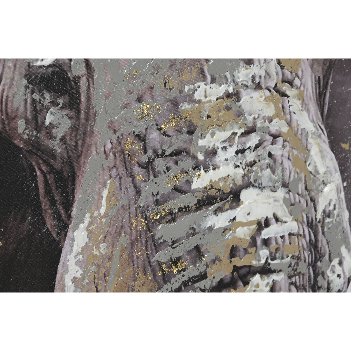 Lienzo Home ESPRIT Gris Elefante Colonial 90 x 3 x 120 cm (2 Unidades)