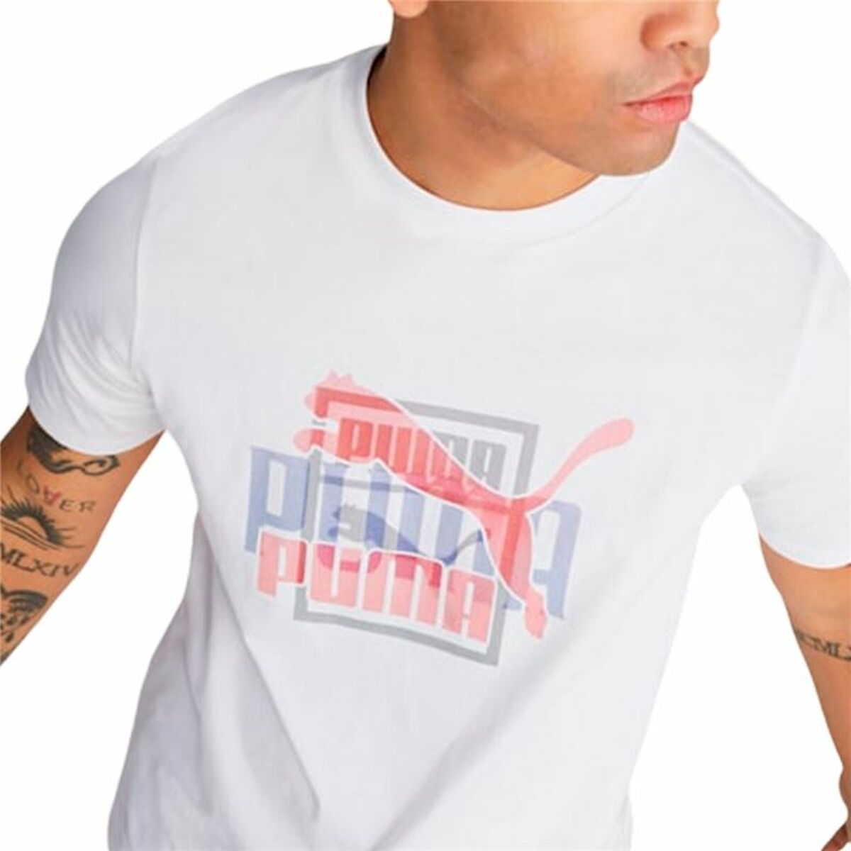 Camiseta de Manga Corta Unisex Puma Classics Blanco