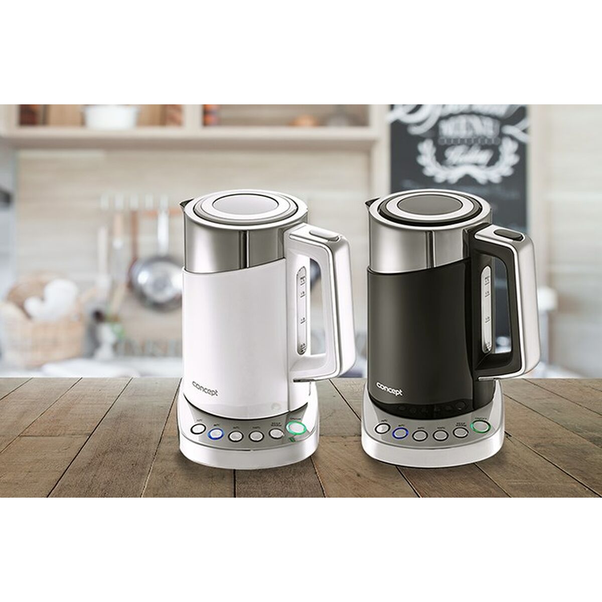 Hervidor Concept RK3170  Blanco plástico,acero inoxidable 2200 W 1,7 L