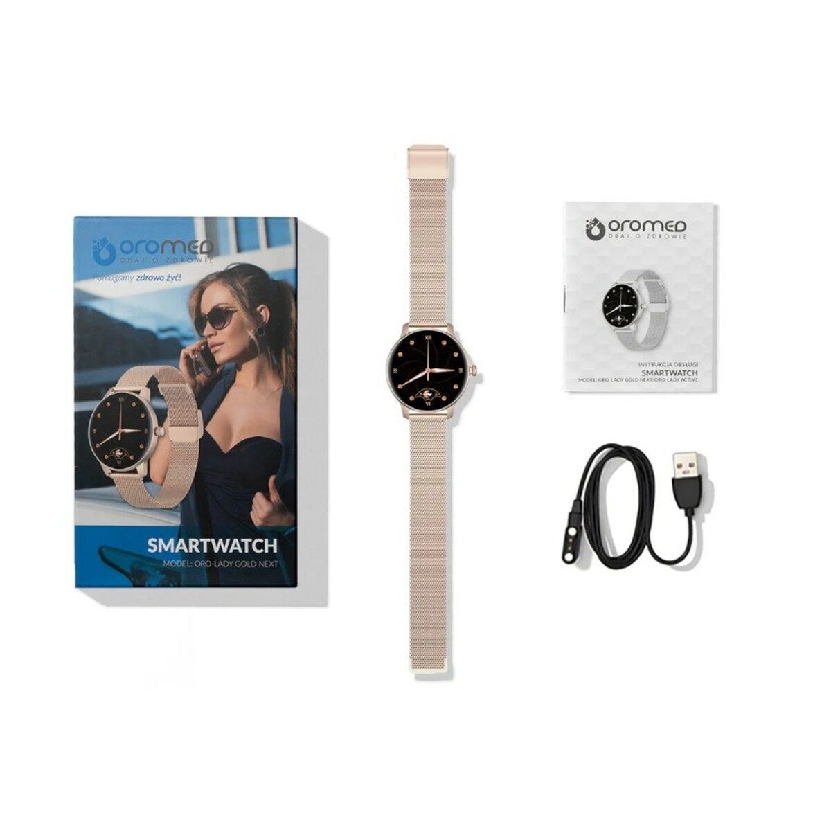 Smartwatch Oromed LADY GOLD NEXT Dorado Sí 1,09"