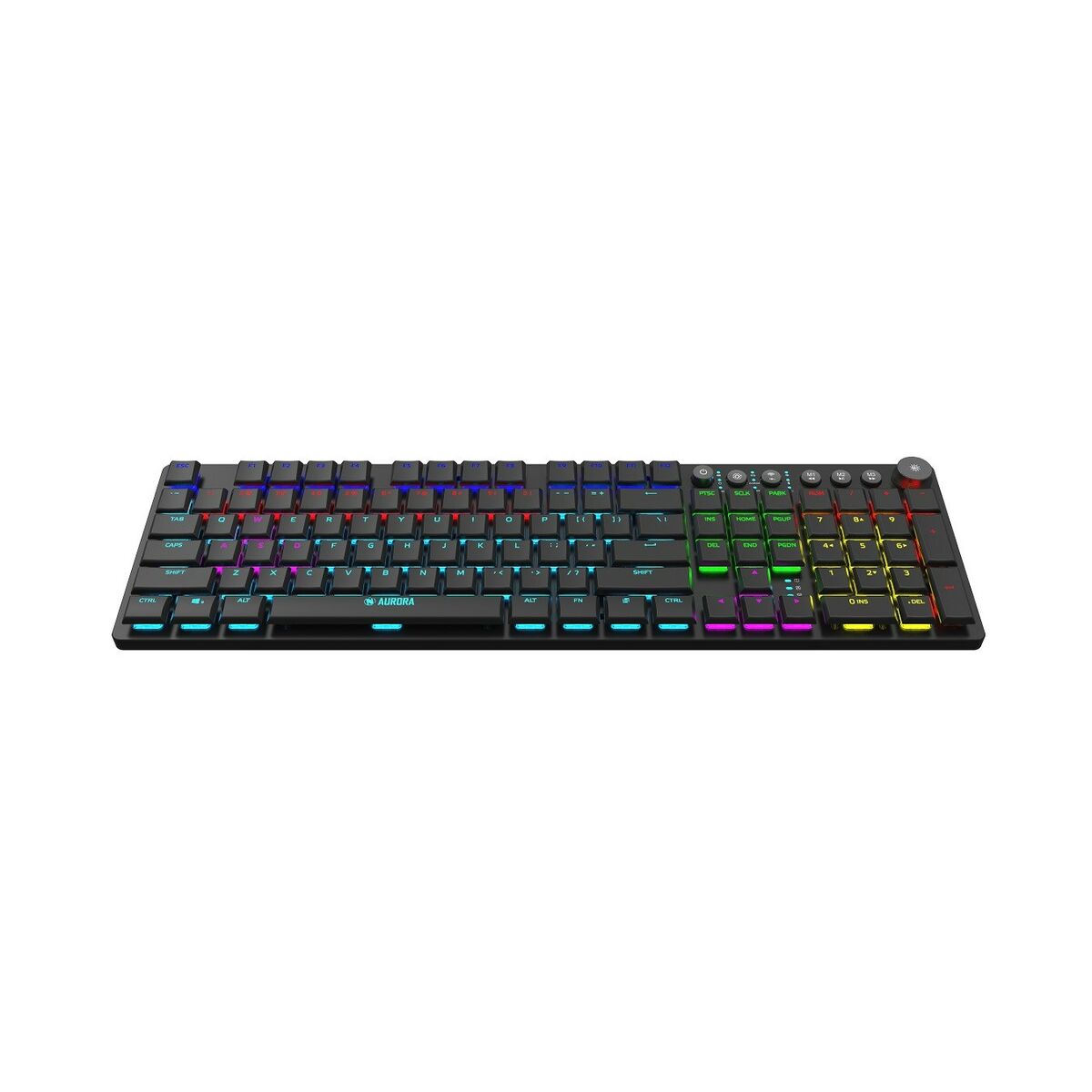 Teclado Ibox AURORA K-6 Negro Inglés QWERTY