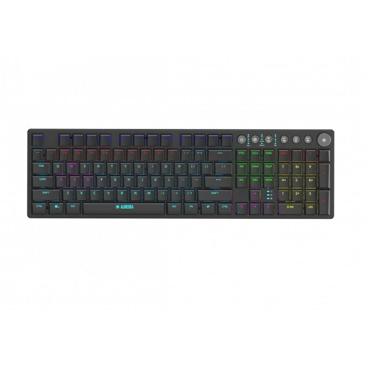 Teclado Ibox AURORA K-6 Negro Inglés QWERTY