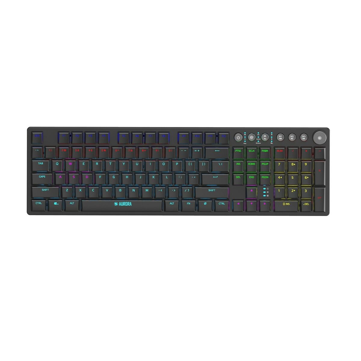 Teclado Ibox AURORA K-6 Negro Inglés QWERTY