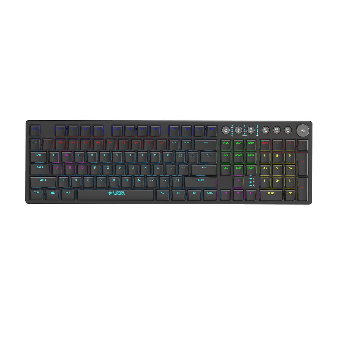 Teclado Ibox AURORA K-6 Negro Inglés QWERTY