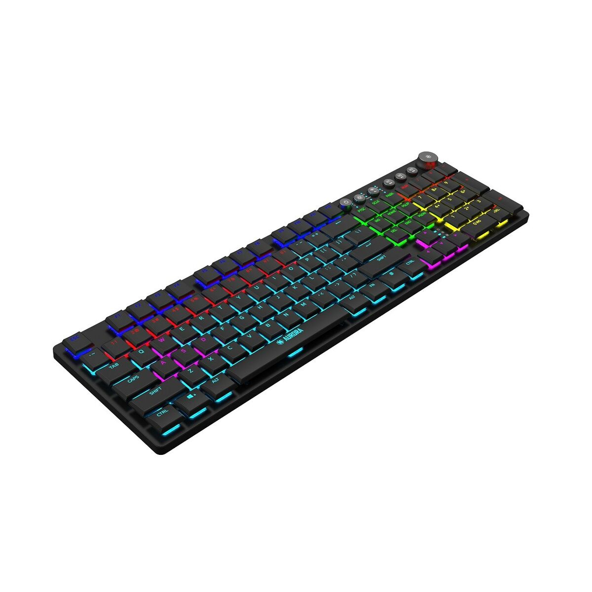 Teclado Ibox AURORA K-6 Negro Inglés QWERTY