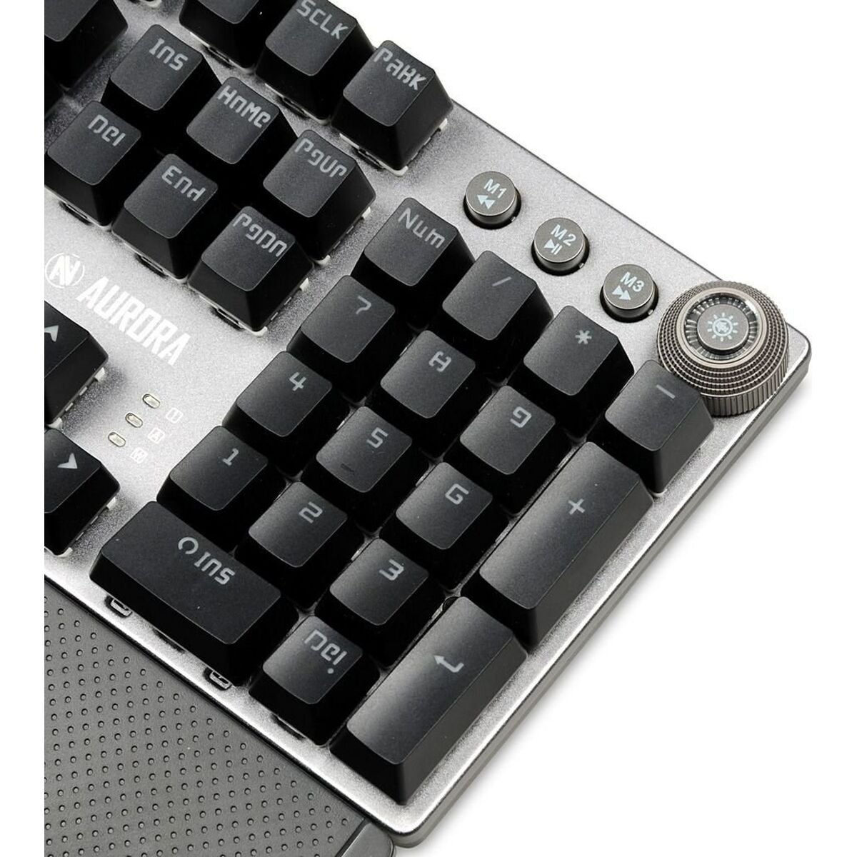 Teclado Ibox AURORA K-3 Negro/Plateado Plateado QWERTY