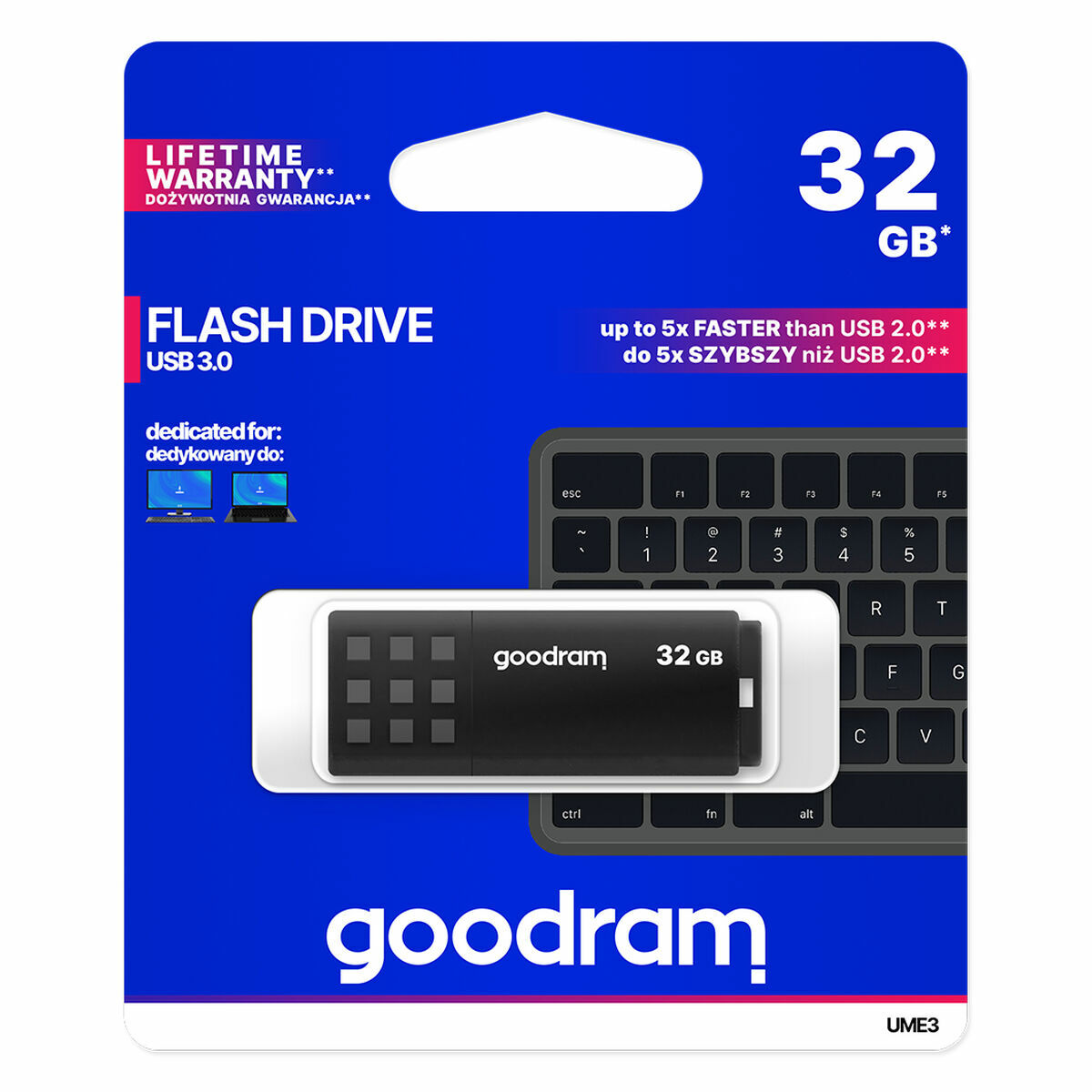 Memoria USB GoodRam UME3 Negro 32 GB (1 unidad)