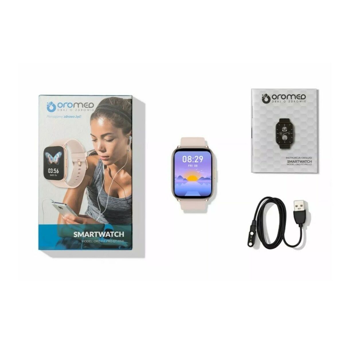 Smartwatch Oromed FIT PRO GT Rosa Sí 1,78"