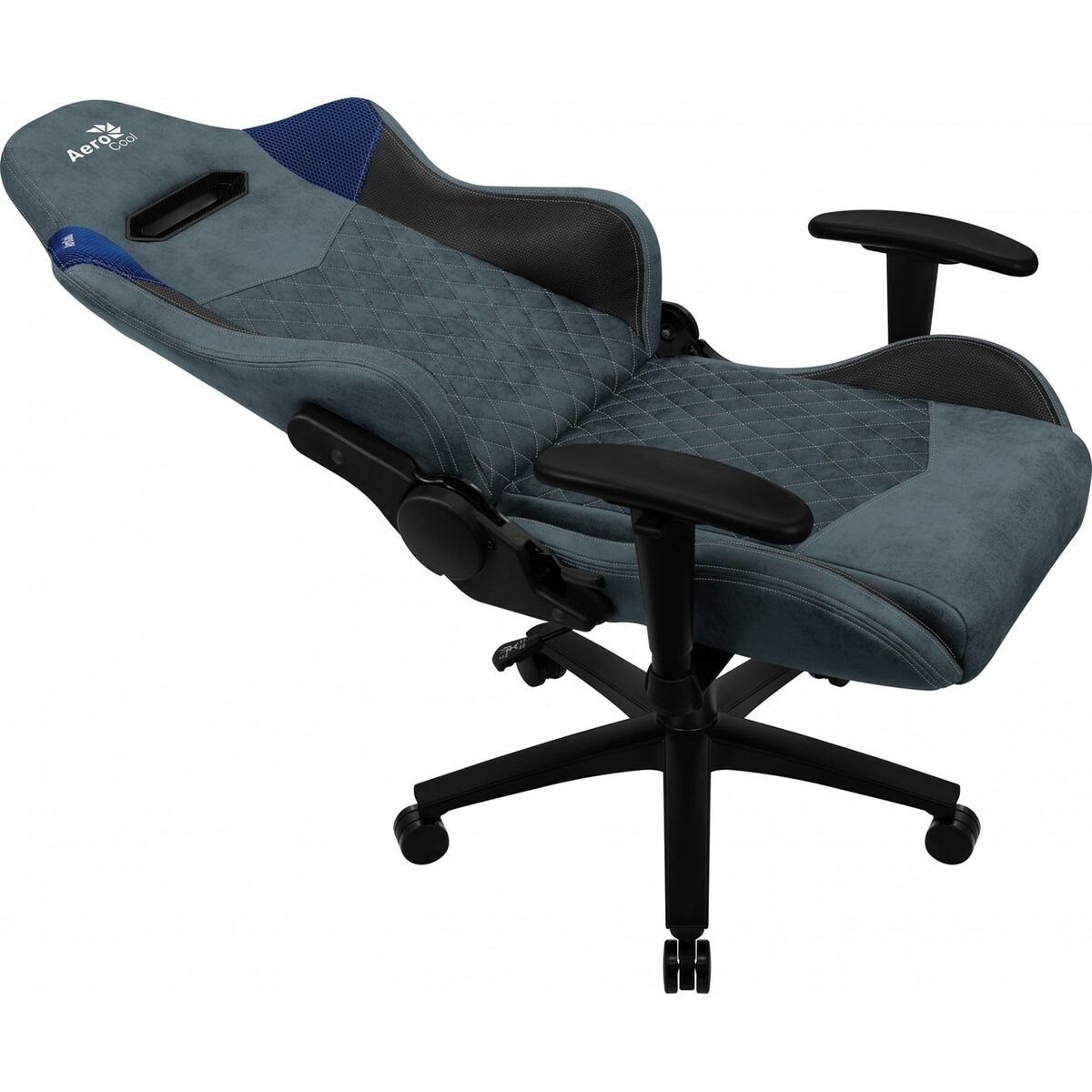 Silla Gaming Aerocool DUKE AeroSuede 180º Azul