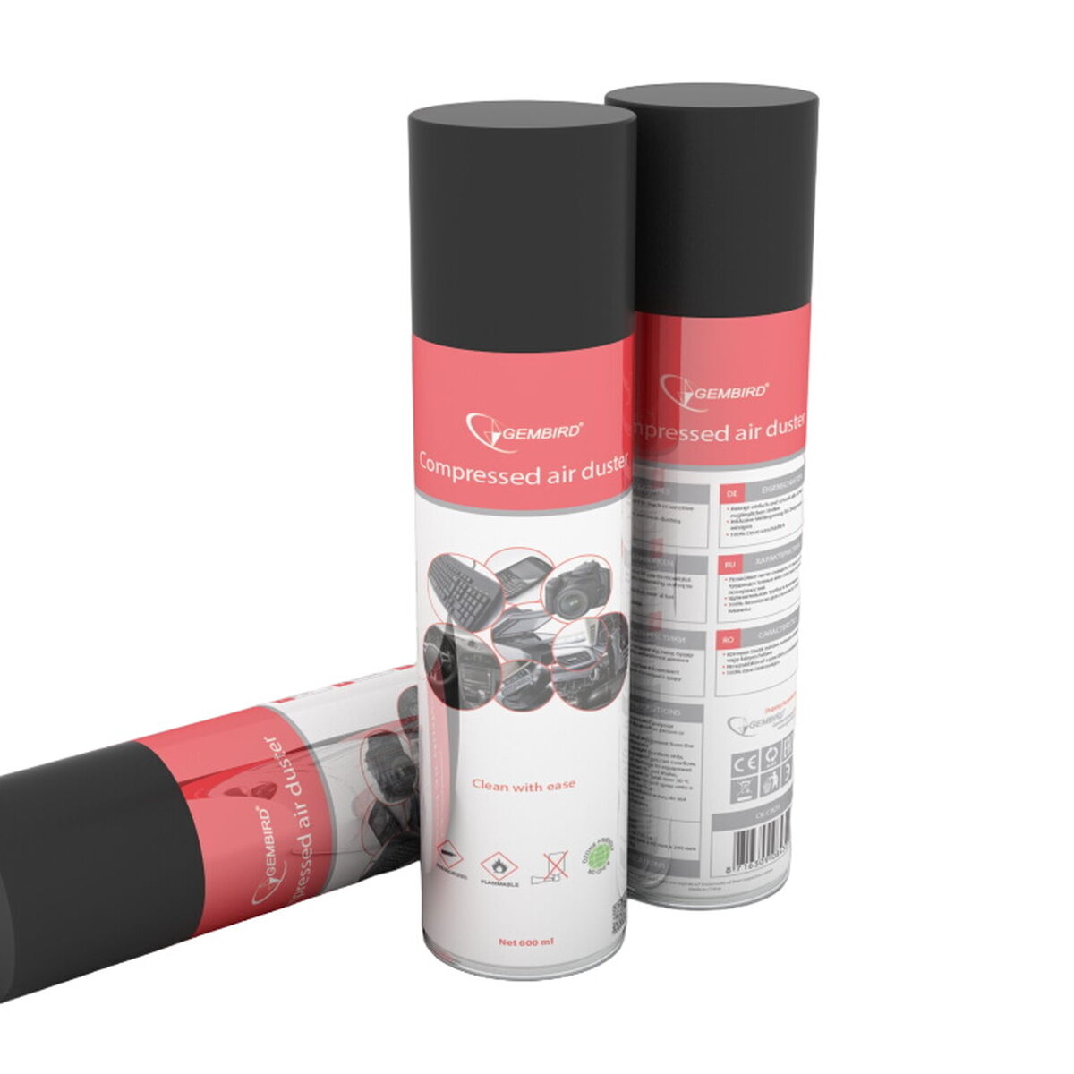 Aire Comprimido GEMBIRD CK-CAD-FL600-01 600 ml Spray Coche 600 ml