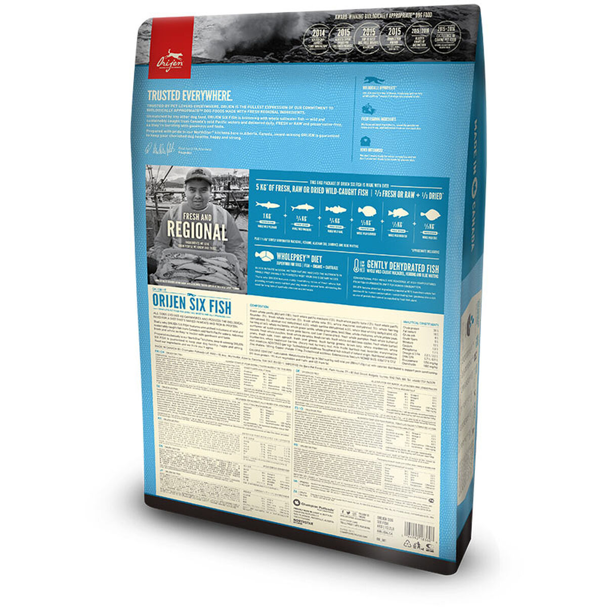 Pienso Orijen Six Fish Adulto Pescado 11,4 Kg