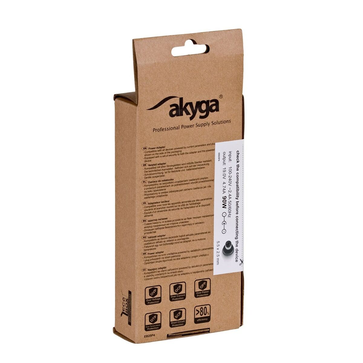 Cargador para Portátil Akyga AK-ND-10 90 W