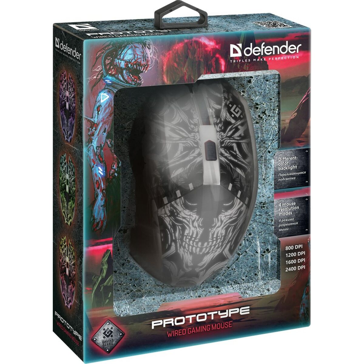 Ratón Óptico Defender GM-670L Negro