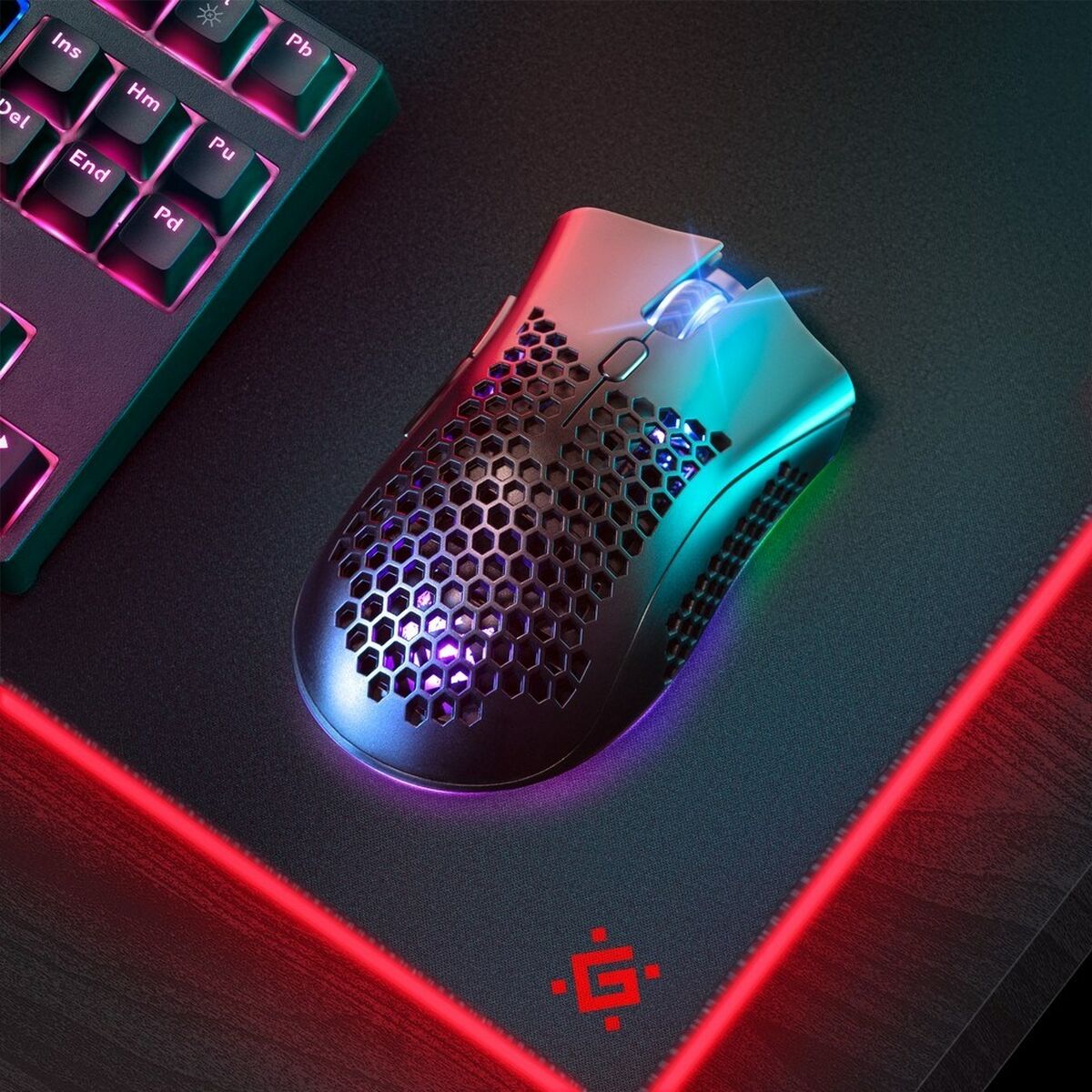 Ratón Inalámbrico Defender WARLOCK GM-709L Negro