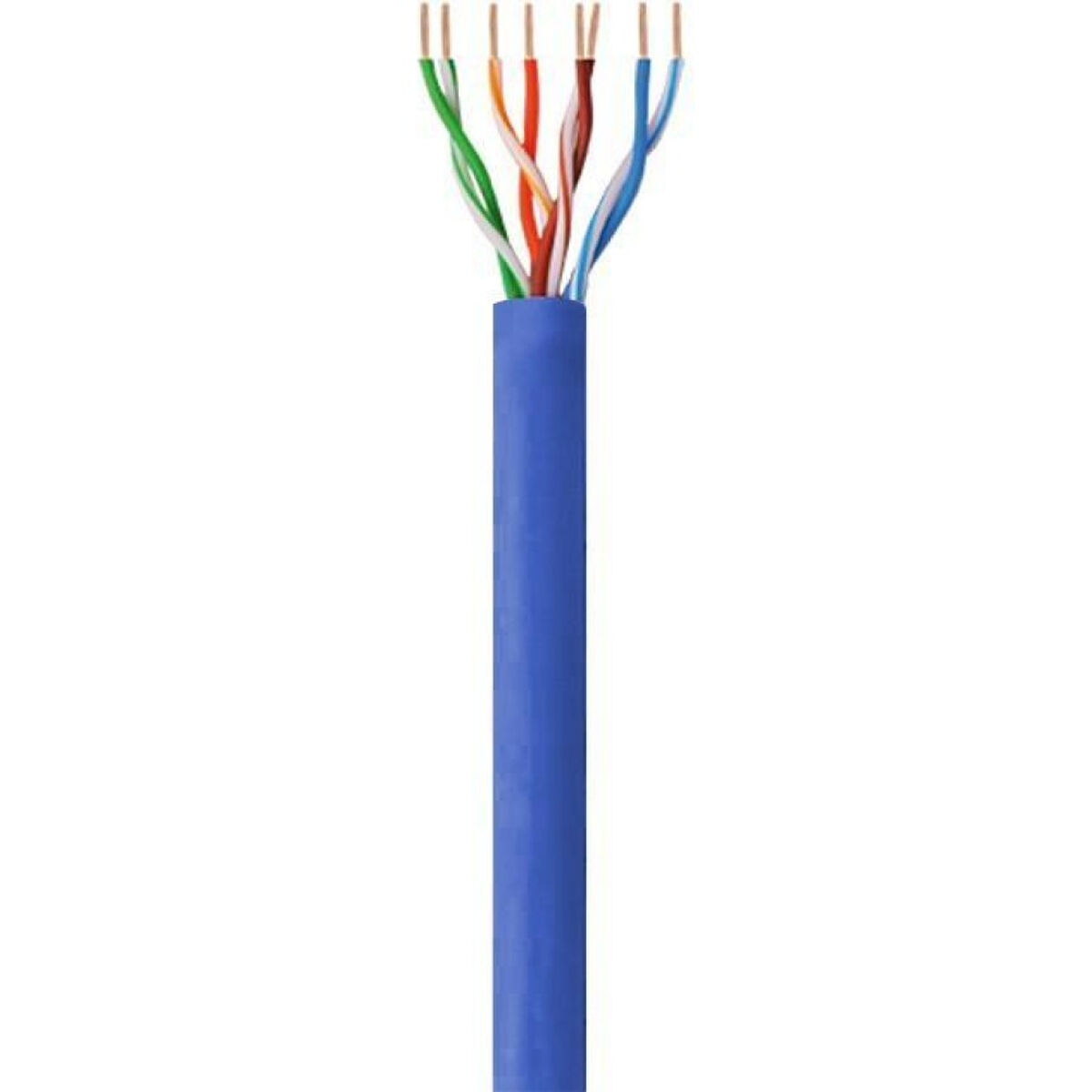 Cable de Red Rígido UTP Categoría 6 Techly ITP6-CCA-305-BL Azul 305 m