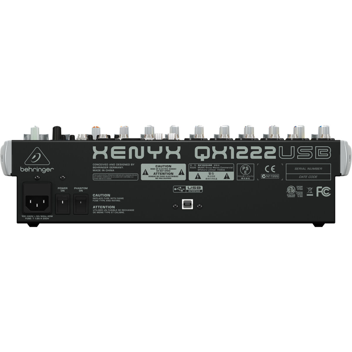 Mezclador Behringer QX1222USB 16