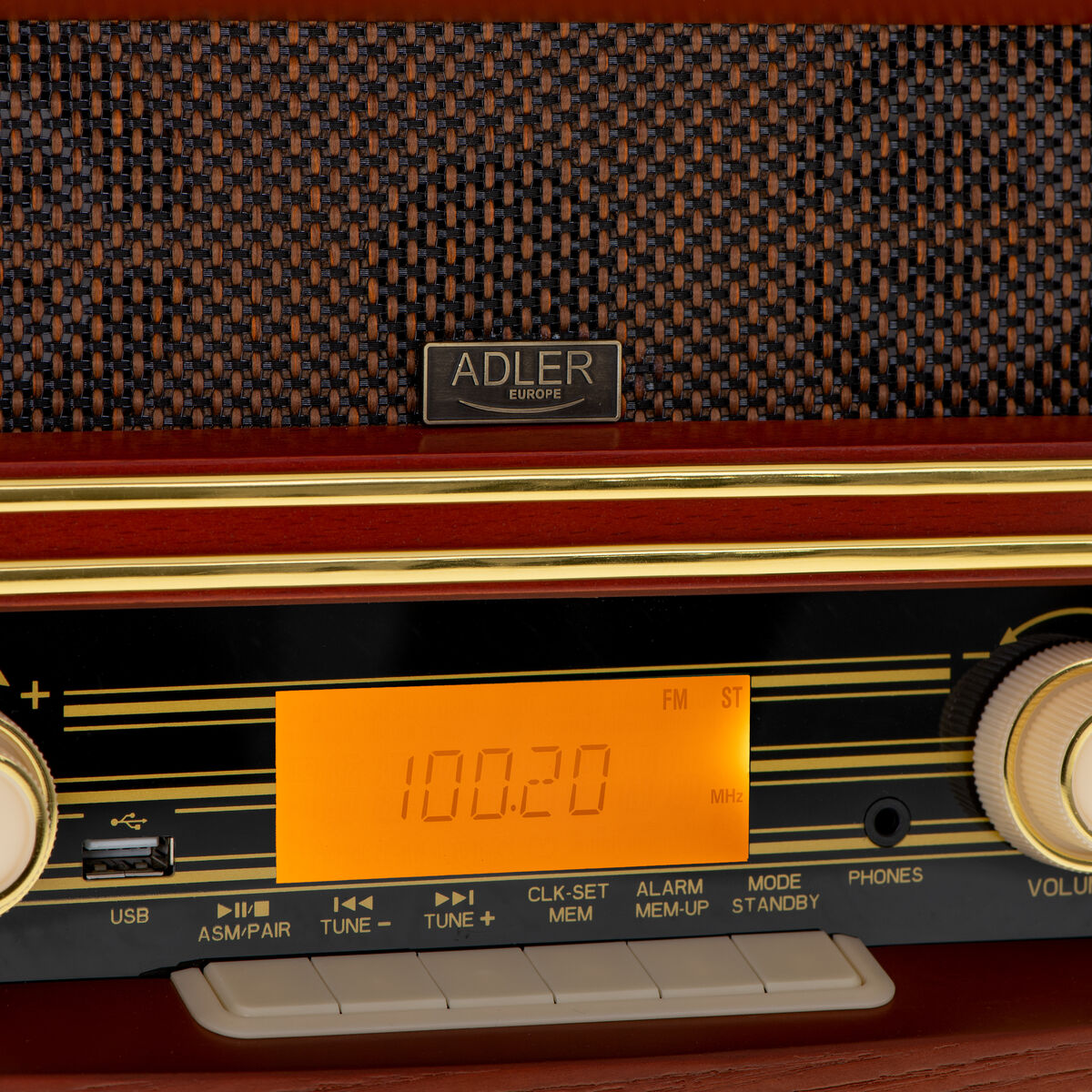 Radio Adler AD 1187 Marrón Madera