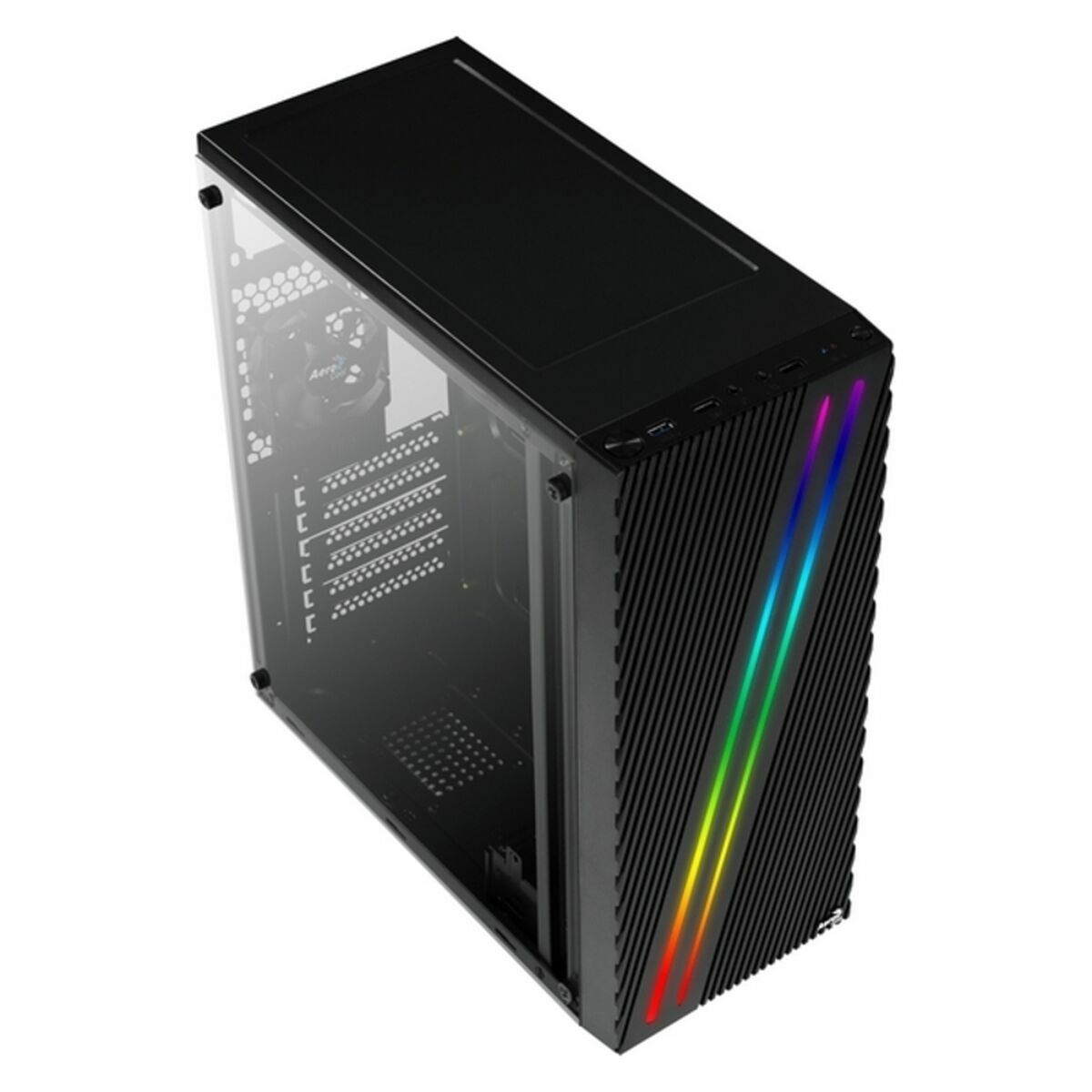 Caja Semitorre ATX Aerocool Streak RGB USB 3.0 Negro