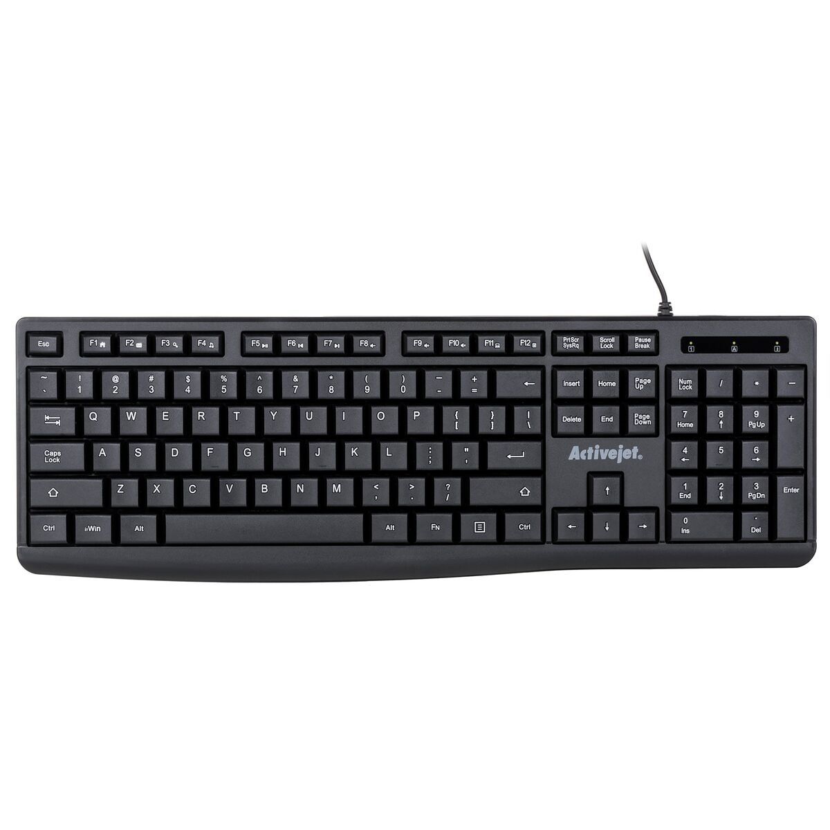 Teclado Activejet K-3803S Negro QWERTY