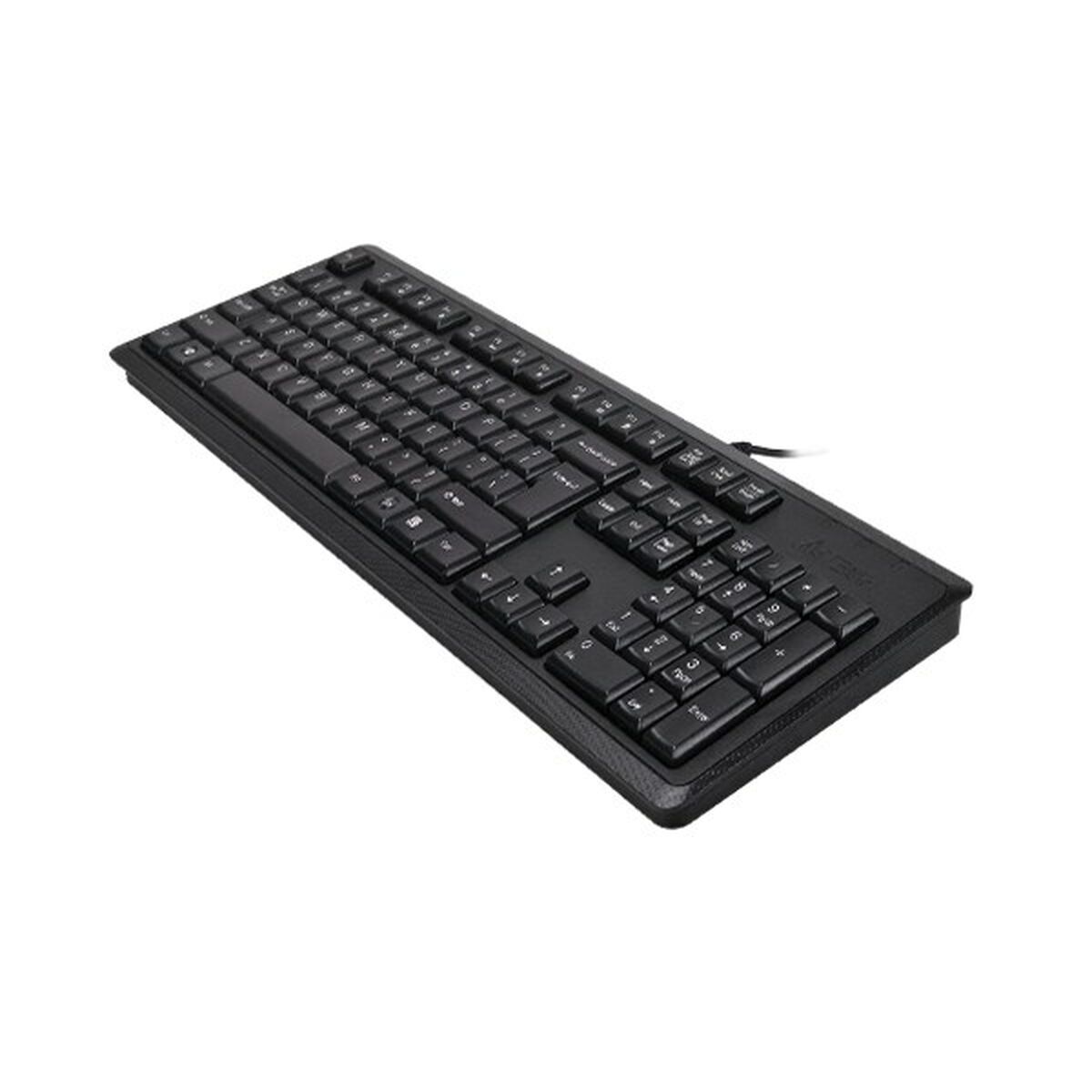 Teclado A4 Tech KR-92 Negro Monocromo Inglés QWERTY