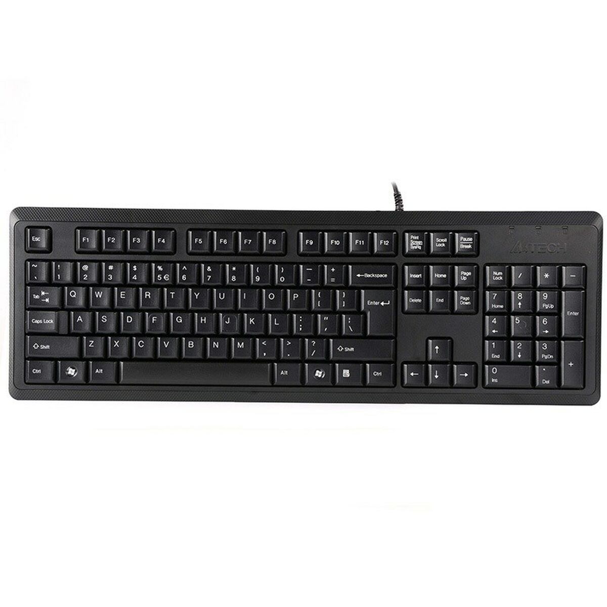 Teclado A4 Tech KR-92 Negro Monocromo Inglés QWERTY