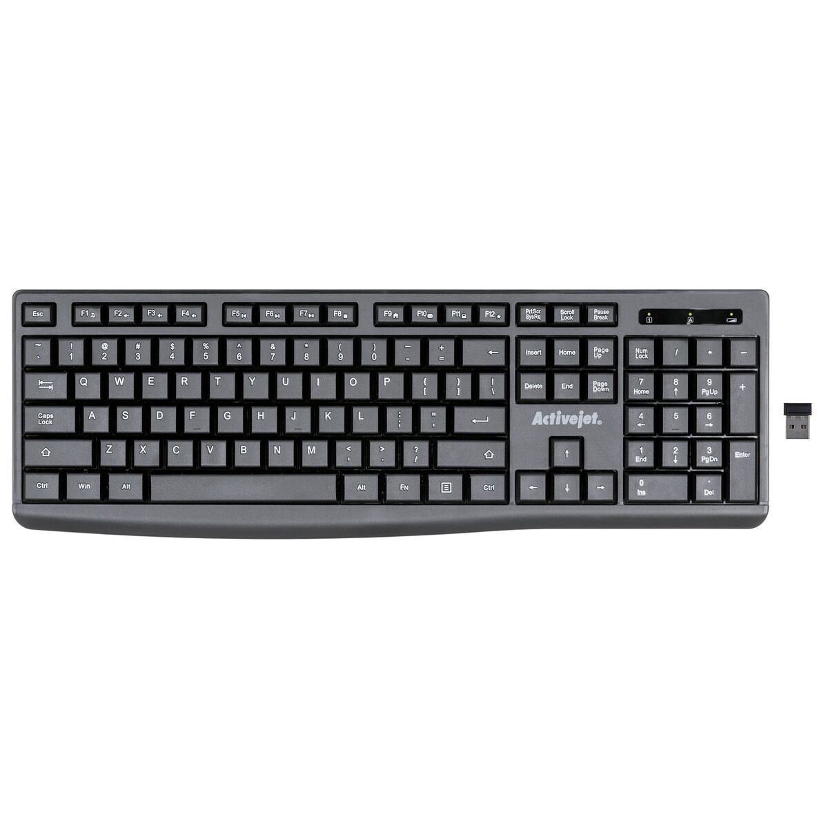 Teclado Activejet K-3803SW Negro QWERTY