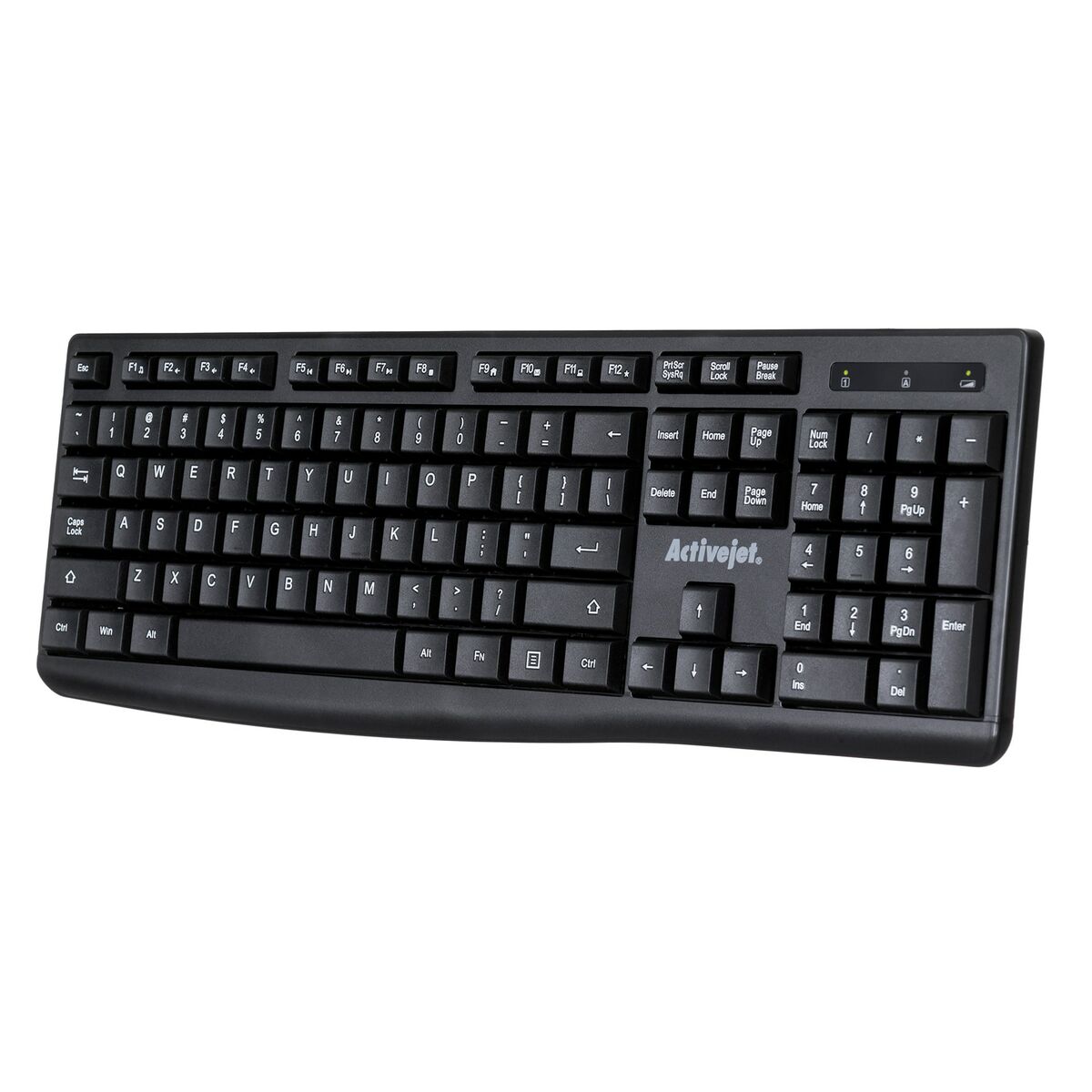 Teclado Activejet K-3803SW Negro QWERTY