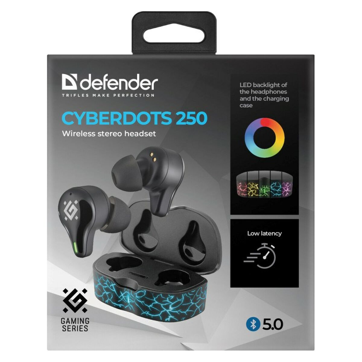 Auriculares Defender CYBERDOTS 250 Negro Multicolor
