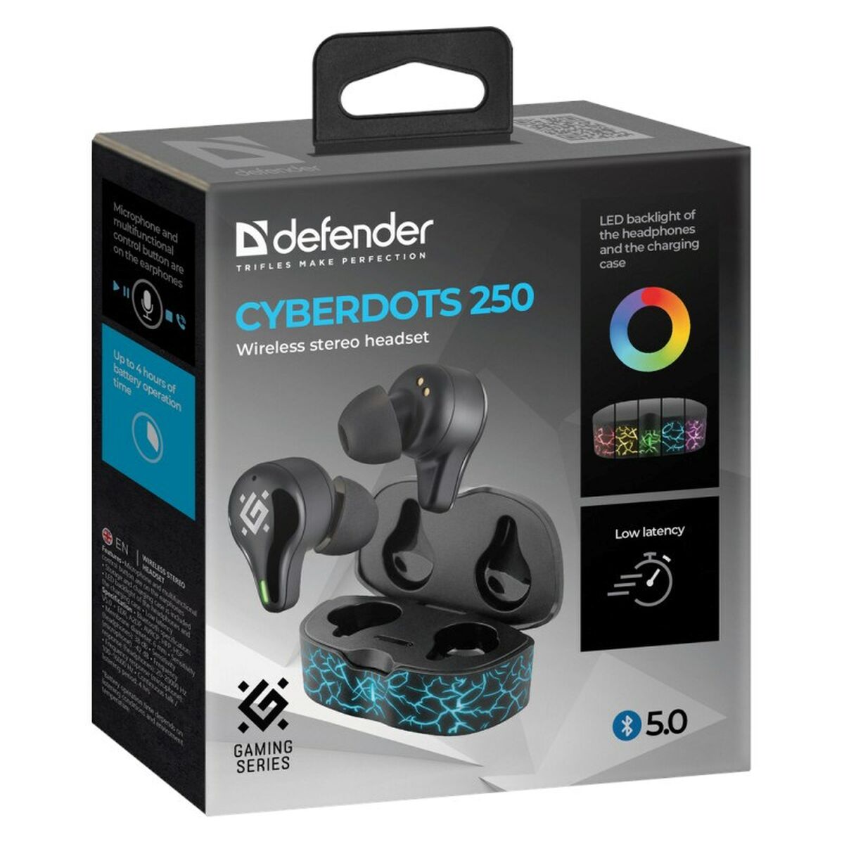 Auriculares Defender CYBERDOTS 250 Negro Multicolor